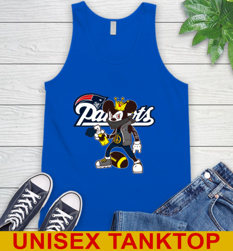 New England Patriots NFL Football Mickey Peace Sign Sports Tank Top 5