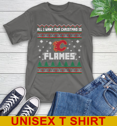 Calgary Flames NHL Hockey All I Want For Christmas Is My Team Sports 10