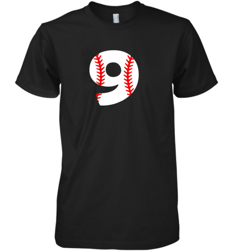 Ninth Birthday 9th BASEBALL Shirt  Number 9 Born in 2010 Premium Men's T-Shirt