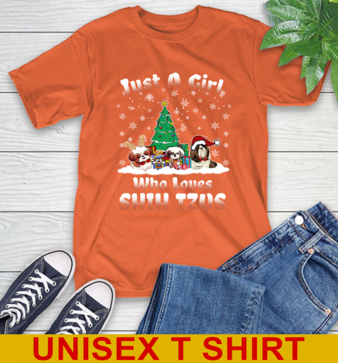 Christmas Just a girl who love shih tzus dog pet lover 145