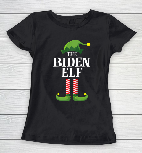 Biden Elf Matching Family Group Christmas Party Pajama Women's T-Shirt