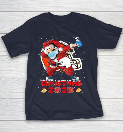Cleveland Browns Funny Santa Claus Dabbing Christmas 2020 NFL Youth T-Shirt 2
