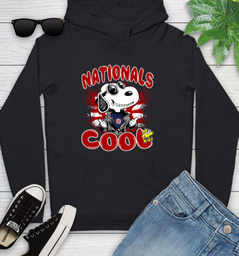 MLB Baseball Washington Nationals Cool Snoopy Shirt Youth Hoodie
