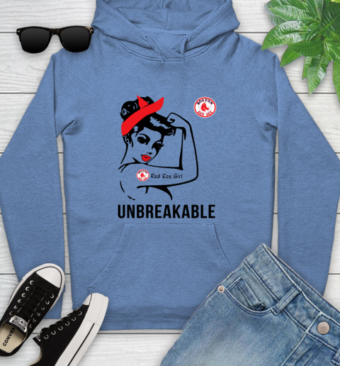 MLB Boston Red Sox Girl Unbreakable Baseball Sports Youth Hoodie 8