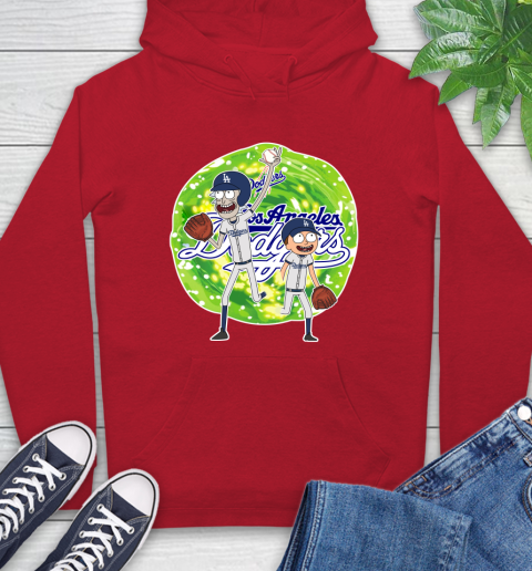 MLB Los Angeles Dodgers Rick And Morty Baseball Sports Hoodie 10
