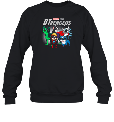 Boston Terrier BTvengers Marvel Avengers Endgame Sweatshirt