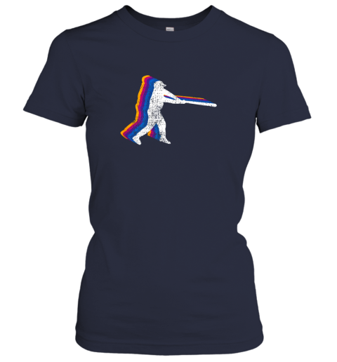nfqq baseball shirt player gift vintage ladies t shirt 20 front navy