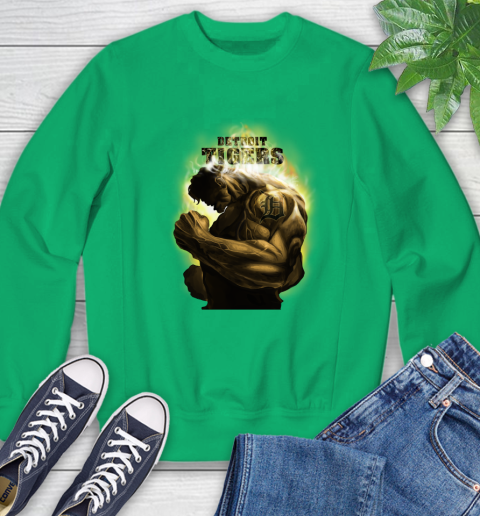 Detroit Tigers MLB Baseball Hulk Marvel Avengers Sports Sweatshirt 7