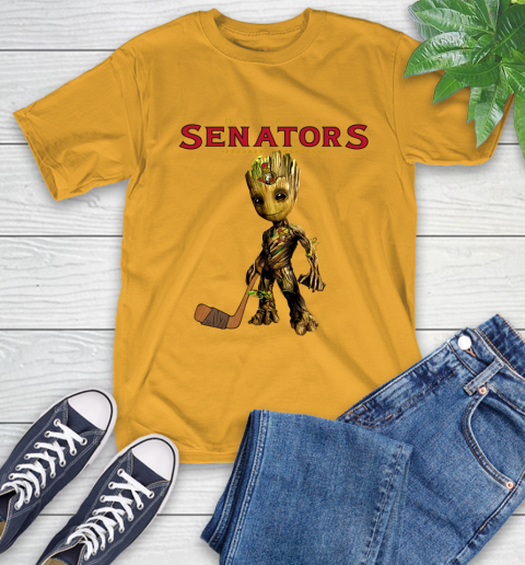 Ottawa Senators NHL Hockey Groot Marvel Guardians Of The Galaxy T-Shirt 3