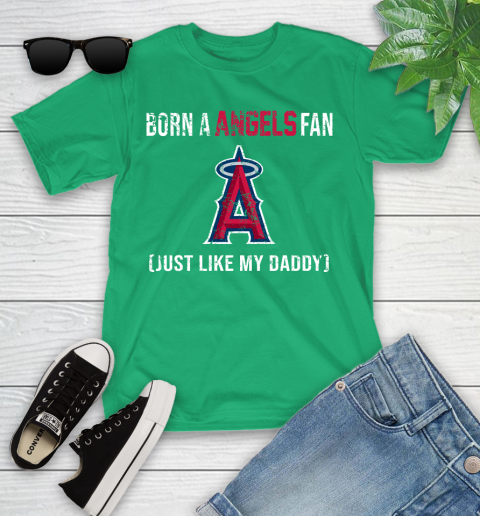 MLB Baseball Los Angeles Angels Loyal Fan Just Like My Daddy Shirt Youth T-Shirt 7