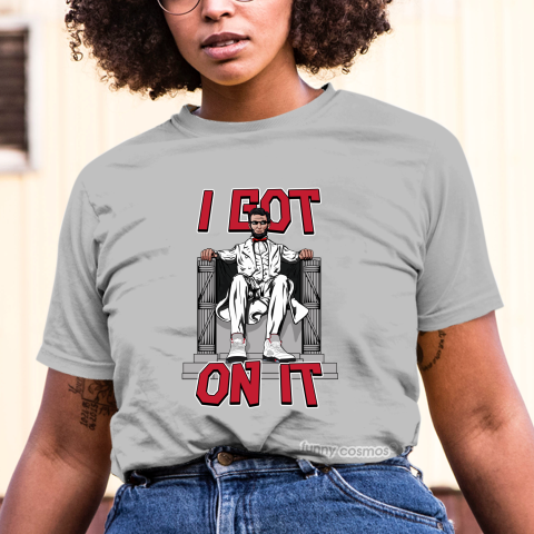 Air Jordan 5 Fire Red Matching Sneaker Shirt Lincoln I Got On It White And Red Sneaker Shirt