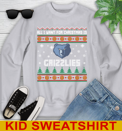 NBA All I Want For Christmas Is Memphis Grizzlies Basketball Sports 111