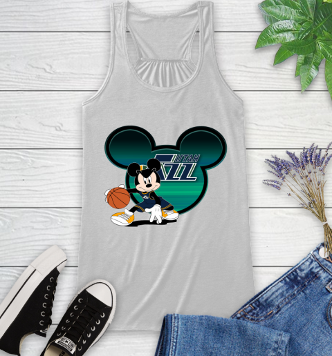 NBA Utah Jazz Mickey Mouse Disney Basketball Racerback Tank