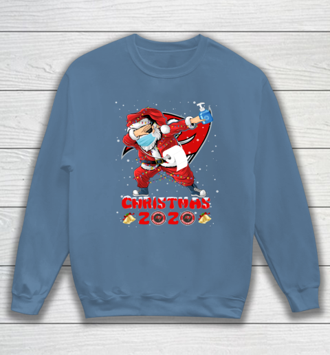 Tampa Bay Buccaneers Funny Santa Claus Dabbing Christmas 2020 NFL Sweatshirt 6