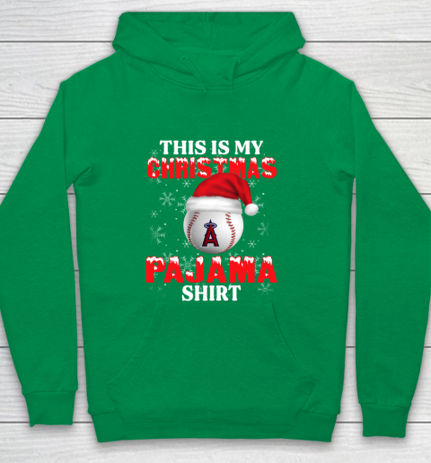 Los Angeles Angels This Is My Christmas Pajama Shirt MLB Youth Hoodie - Image 5