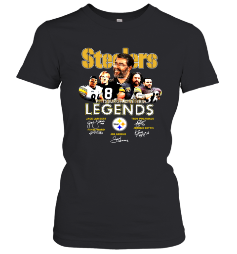 Steelers Pittsburgh Steelers Legends Signatures T Shirt Women T-Shirt