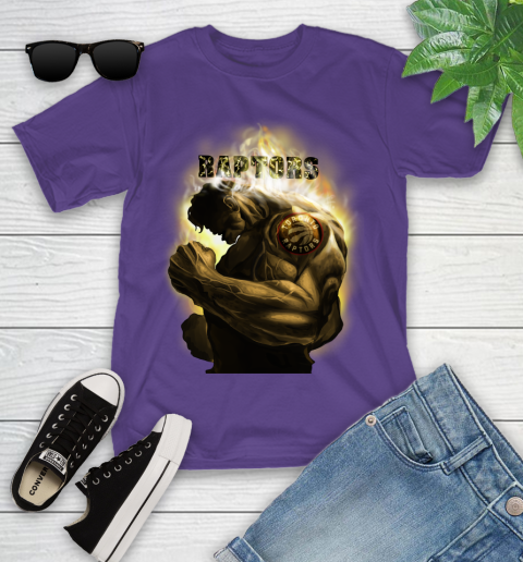 Toronto Raptors NBA Basketball Hulk Marvel Avengers Sports Youth T-Shirt 3