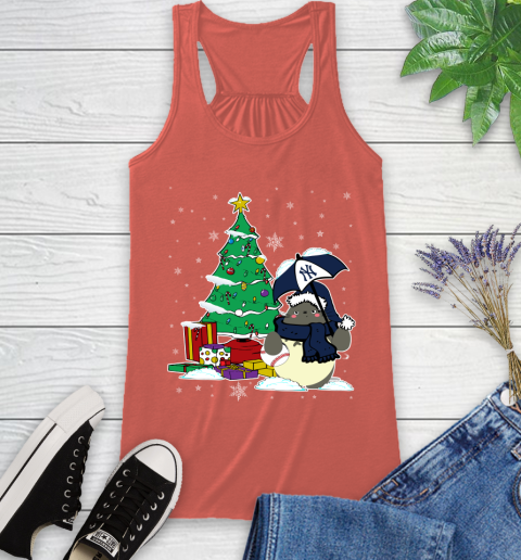 New York Yankees MLB Baseball Cute Tonari No Totoro Christmas Sports Racerback Tank 3