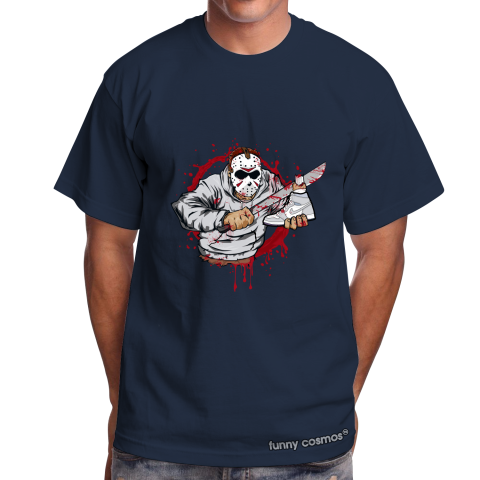 Air Jordan 1 Racer Blue Matching Sneaker Tshirt Jason Voorhees Gray and White Jordan Tshirt