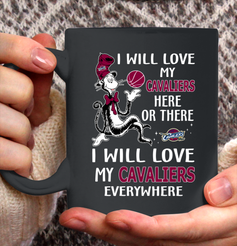 NBA Basketball Cleveland Cavaliers I Will Love My Cavaliers Everywhere Dr Seuss Shirt Ceramic Mug 15oz