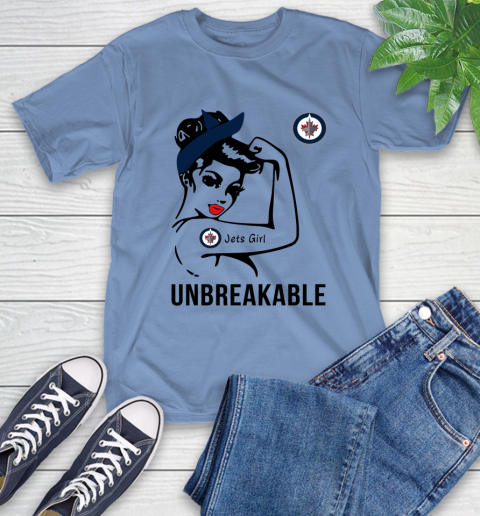 NHL Winnipeg Jets Girl Unbreakable Hockey Sports T-Shirt 11