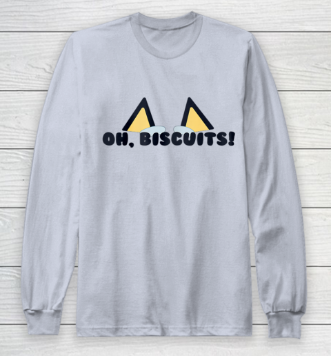 Bluey Oh Biscuits Mum Dad Cartoon Mother s Father s Day Long Sleeve T-Shirt 4