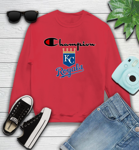 MLB Baseball Kansas City Royals Champion Shirt Youth Sweatshirt 5
