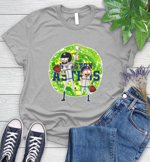MLB Houston Astros Rick And Morty Baseball Sports Women's T-Shirt 5