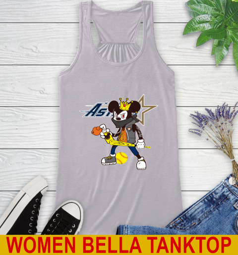 Houston Astros MLB Baseball Mickey Peace Sign Sports Racerback Tank 5