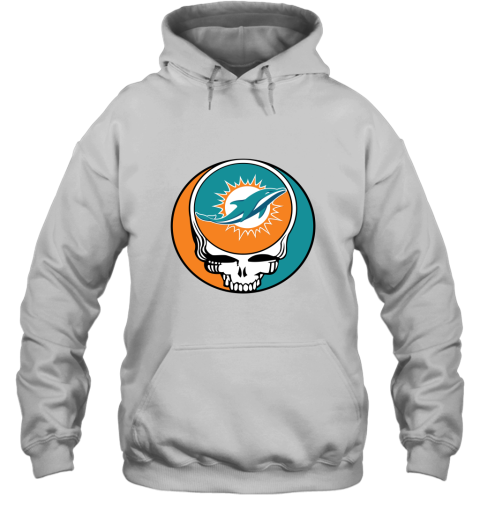 NFL Team Miami Dolphins x Grateful Dead Logo Band Hoodie
