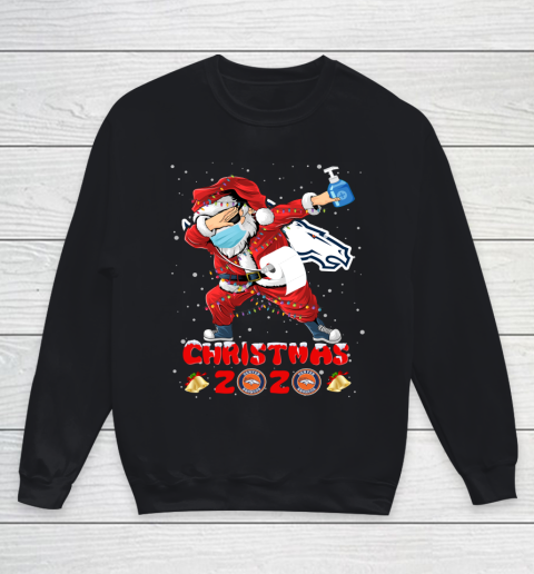 Denver Broncos Funny Santa Claus Dabbing Christmas 2020 NFL Youth Sweatshirt