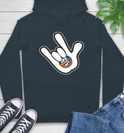 New York Islanders NHL Hockey Mickey Rock Hand Disney Hoodie 7