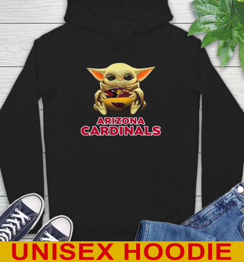 NFL Football Arizona Cardinals Baby Yoda Star Wars Shirt Hoodie 2