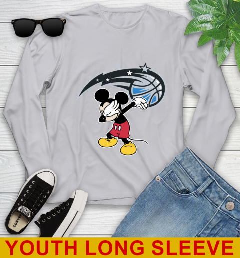 Orlando Magic NBA Basketball Dabbing Mickey Disney Sports Youth Long Sleeve 6
