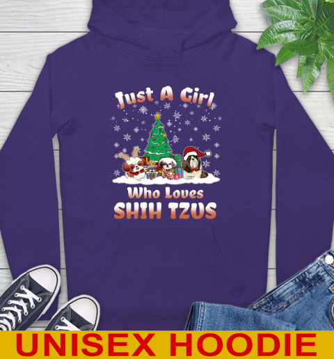 Christmas Just a girl who love shih tzus dog pet lover 17