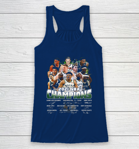 Milwaukee Bucks Championship shirt Milwaukee Basketball Bucks Finals 2021 Racerback Tank 6