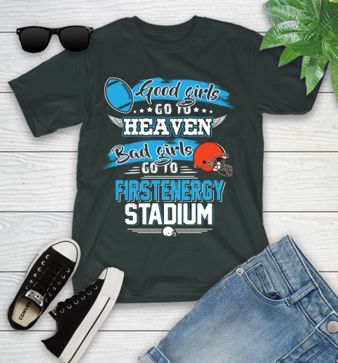 Cleveland Browns NFL Bad Girls Go To Firstenergy Stadium Shirt Youth T-Shirt 6
