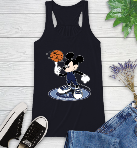 NBA Basketball Memphis Grizzlies Cheerful Mickey Disney Shirt Racerback Tank 9