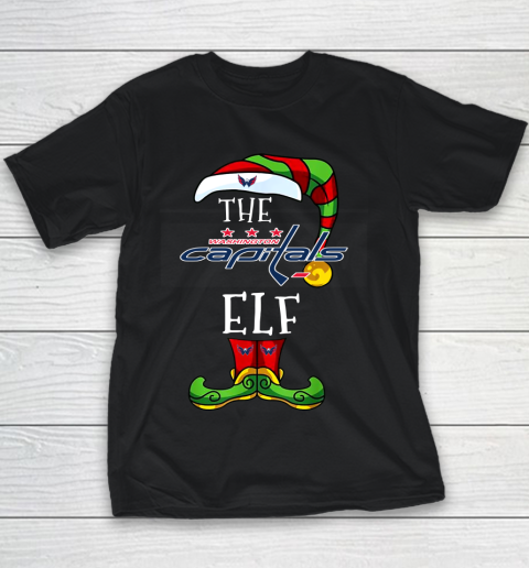 Washington Capitals Christmas ELF Funny NHL Youth T-Shirt