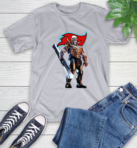 NFL Thanos Gauntlet Avengers Endgame Football Tampa Bay Buccaneers T-Shirt 6
