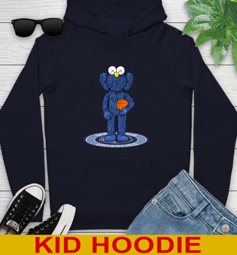 NBA Basketball Memphis Grizzlies Kaws Bff Blue Figure Shirt Youth Hoodie 4