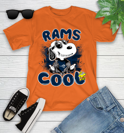 NFL Football Los Angeles Rams Cool Snoopy Shirt Youth T-Shirt 8