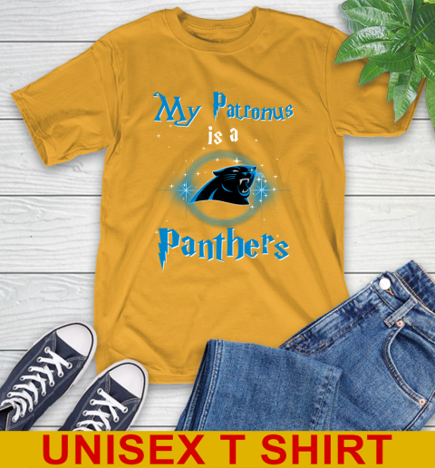 NFL Football Harry Potter My Patronus Is A Carolina Panthers T-Shirt 2