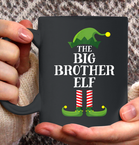 Big Brother Elf Matching Family Group Christmas Party Pajama Ceramic Mug 11oz