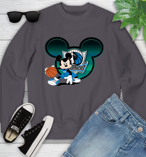 NBA Dallas Mavericks Mickey Mouse Disney Basketball Youth Sweatshirt 6