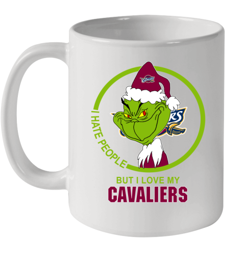 Cleveland Cavaliers NBA Christmas Grinch I Hate People But I Love My Favorite Basketball Team Ceramic Mug 11oz