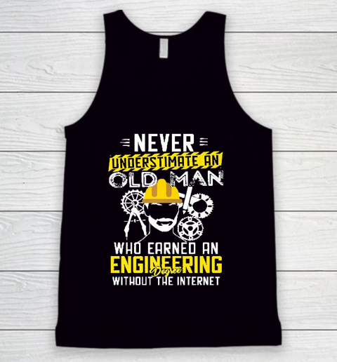 Grandpa Funny Gift Apparel  Mens Funny Retired Engineer Grandpa With Eng Tank Top