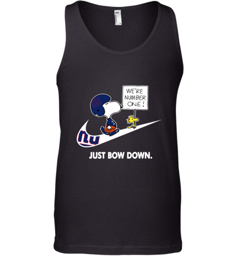 New York Giants Are Number One – Just Bow Down Snoopy Tank Top