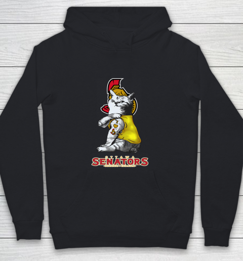 NHL My Cat Loves Ottawa Senators Hockey Youth Hoodie