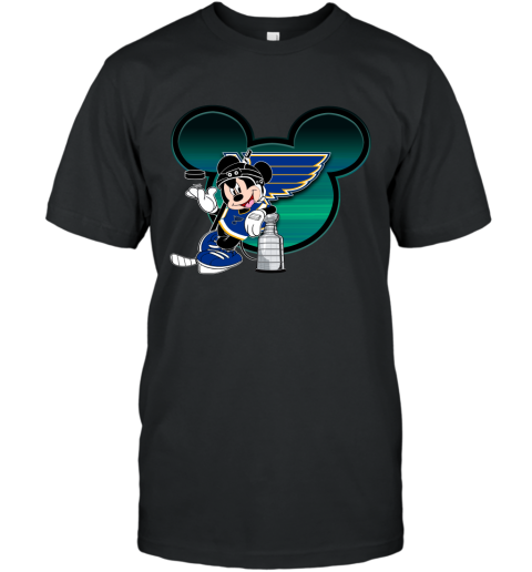 NHL St.Louis Blues Stanley Cup Mickey Mouse Disney Hockey T Shirt